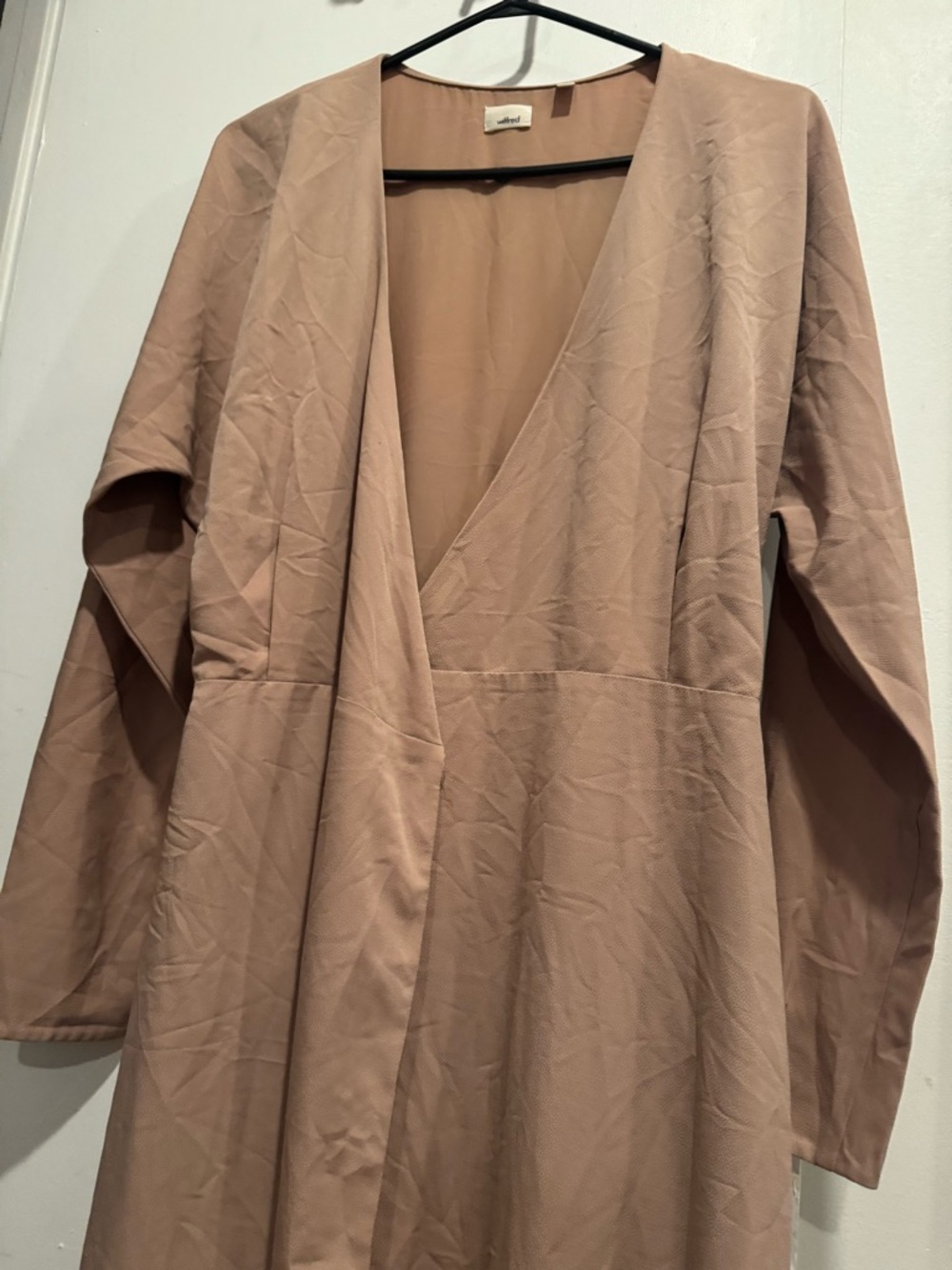Wilfred Josie Wrap Dress Nude Roebuck ruffle midi party office street tunic M - Picture 6 of 10